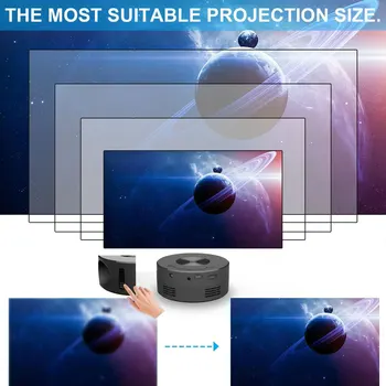 Кинопроектор | Видеопроекторы 1080p | Карманный Проектор, Совместимый С Телефоном, Портативный Проводной Проект